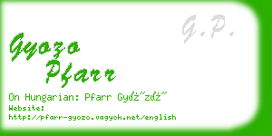 gyozo pfarr business card